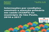 Internações por condições sensíveis a atenção primária em ... · cobertura pela APS (2017) segundo Prefeitura Regional. Município de São Paulo, 2015. Figura 1 -Taxa de ICSAPS
