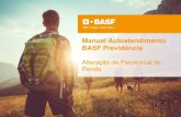Manual Autoatendimento BASF Previdência · Todo participante que esteja em benefício no plano de Previdência Complementar BASF, ou seja, todos os aposentados, poderão solicitar