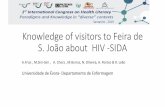 Knowledge of visitors to Feira de S. João about VIH-SIDA · 2019. 7. 24. · Uma alta percentagem de sujeitos (61,5% - 83%) demonstrou ter conhecimento correto sobre a transmissão