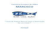 Concurso Europeu de Vídeo MARLISCO · 6 Ao realizares um filme comandas os olhos do espectador. Se filmares alguém a chorar num plano geral terás menos impacto junto do espectador