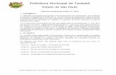 Prefeitura Municipal de Taubaté · Novembro de 2013, regulamentada pelo Decreto no. 13.515 de 12 de março de 2015 e sob amparo da Lei nº. 3.986 de 1º. de Dezembro de 2006, regulamentada