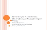 Introdução à virologia Morfologia e Classificação Viral€¦ · INTRODUÇÃO À VIROLOGIA MORFOLOGIA E CLASSIFICAÇÃO VIRAL Larissa dos Santos Professora Auxiliar de Virologia
