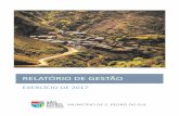 RELATÓRIO DE GESTÃO - São Pedro do Sul, Portugal · (Com competências delegadas/subdelegadas nas seguintes áreas: Águas e Saneamento, Ambiente, Salubridade e Serviços Urbanos,