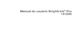Manual do usuário BrightLink Pro 1410Wi · 2015. 12. 4. · Registro de um certificado digital no projetor ... Uso das barras de ferramentas do quadro branco ..... 141 A barra de