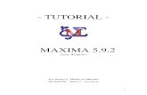 TUTORIAL · 1 - TUTORIAL - MAXIMA 5.9.2 Para Windows Por Bruno F. Milaré de Macêdo RA 042290 – MA111 – Turma A