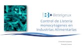 Control de Listeria monocytogenes en Industrias Alimentarias€¦ · Contaminación por Listeria monocytogenes persistente en industrias lácteas y cárnicas. Tipo de industria Tiempo