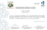 Certificamos que participou da 6ª Feira de Ciências da ......Certificamos que Adonias Borges de Souza Neto participou da 6ª Feira de Ciências da Universidade Federal de Goiás/Regional