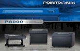 P8000 - Printronixprintronix.com/wp-content/uploads/2019/08/P8000-Line-Matrix-Broch… · P8000Impressoras matriciais lineares carrocee a srie a impressora P8000 Pedestal ma impressora