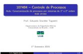 107484 Controle de Processos - Aula: Caractareiza o de ... · 1 Uso de 3 pontos (boas estimativas para 0.707 ≤ξ ≤3.0) E. S. Tognetti (UnB) Controle de processos 12/27. Obtenc˜ao