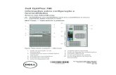 Dell OptiPlex 790 · 3. botão de activação, luz de alimentação 4. luz de actividade da unidade 5. luzes de diagnóstico (4) 6. conector para auscultadores 7. conector para microfone