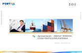Apresentação : SINGLE WINDOW, CASO PRATICO NA ESPANHA · solução para a apresentação telemática das Declarações Aduaneiras . Todas as Aduanas da Espanha estariam conectadas