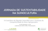 JORNADA DE SUSTENTABILIDADE NA SUINOCULTURA · 2017. 3. 18. · valor comercial e resíduos agroindustriais ProEnergy •Promover a mudança de uma visão tradicional da gestão de