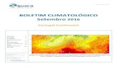 BOLETIM CLIMATOLÓGICO Setembro 2016€¦ · Boletim Climatológico Mensal – setembro Tempo extremamente quente Na Figura 4 apresenta-se a evolução diária da se tembro, em Portugal