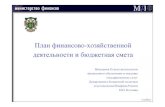 План финансово хозяйственнойfz-83.ru/sites/default/files/documents/plan... · План финансово-хозяйственной деятельности