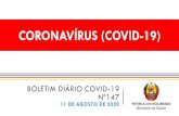 CORONAVÍRUS (COVID-19)...boletim diÁrio covid-19 nº147 11 de agosto de 2020 republica de moÇambique ministério da saúde coronavÍrus (covid-19)