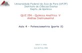 QUI 154 Química Analítica V Análise Instrumental · Juiz de Fora, 2016 QUI 154 – Química Analítica V Análise Instrumental . Introdução • O método potenciométrico mede