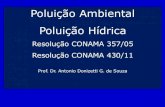Poluição Ambiental Poluição Hídricafiles.profdonizetti.webnode.com/200000476-2a87e2b82a/PA-Aula09... · Portaria MS 2914/11: Padrões de Potabilidade da Água . Resolução CONAMA