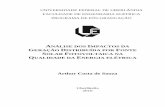 Arthur Costa de Souza - UFU€¦ · 2016 Souza, Arthur Costa de, 1991- Análise dos impactos da geração distribuída por fonte solar fotovoltaica na qualidade da energia elétrica