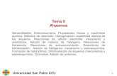 Tema 8 Alquenos - Academia Cartagena99 1.8 Alquenos.pdf• Los alquenos son solubles en disolventes orgánicos apolares e insolubles en agua • Los alquenos son ligeramente más polares