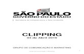 CLIPPING - Microsoft...11 Grupo de Comunicação e Marketing Veículo: Diário de Mogi (online) Data: 04/04/2019 Audiência pública discutirá o futuro do lixo de Mogi das Cruzes