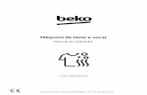 New Manual do utilizador - Bekodownload.beko.com/Download.UsageManualsBeko/PT/pt_PT... · 2019. 12. 18. · de roupa, e com um programa de lavagem curto a cada 15 operações. A PRECAUÇÃO!