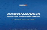 11 de outubro de 2020 - coronavirus.sc.gov.br · 1,28% 407 óbitos por milhão de habitantes 2.917 taxa de letalidade casos por milhão de habitantes 31.712 casos conﬁrmados 227.213