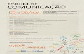 05 e 06/nov Associação do Parque Histórico de Carambeí · 08h30 Palestra: “Frísia, uma nova marca cooperativa” Luciano Tonon, coordenador de comunicação da Frísia 09h30