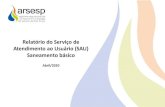 Relatório do Serviço de Atendimento ao Usuário (SAU ......Informações por Assunto no mês Relatório do Serviço de Atendimento ao Usuário – Saneamento básico Abril/2020 1557