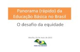 Panorama (rápido) da Educação Básica no Brasil O desafio ... · Metas da Educação Básica Meta 6: Oferecer educação em tempo integral para vinte e cinco por cento dos alunos