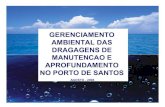GERENCIAMENTO AMBIENTAL DAS DRAGAGENS DE …portal.antaq.gov.br/wp-content/uploads/2016/12/Gerenciamento-Am… · •Estudo sobre alternativas de descarte do material dragado DE 1997