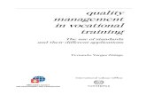 VARGAS ZUÑIGA, F. · 2011. 11. 24. · 3.2 The standard for the processes of training and development ... Guidelines for training. ISO 10015:1999 . . . . . . 58 Annex 5 General requirements