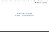 P2P: BitTorrent - GTA / COPPE / UFRJ · Distribuição dos pares Tracker (servidor de rastreamento) Auxilia os pares a encontrar outros pares Quando consultado, retorna uma lista