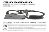 Pistola de pintura elétrica 900 W - Gamma Ferramentas · Pistola de pintura elétrica 900 W G2822/BR1 - 127 V G2822/BR2 - 220 V ATENÇÃO: Leia atentamente este manual antes de proceder