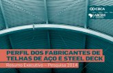 PERFIL DOS FABRICANTES DE TELHAS DE AÇO E STEEL DECK§o-e-Steel-De… · TELHAS E STEEL DECK Em 2013, a produção total de telhas de aço foi de 414.525 toneladas. A produção