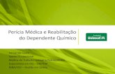 Perícia Médica e Reabilitação do Dependente Químico · Fernanda Livani Saúde Ocupacional Médica do Trabalho Indústria Petroquímica Especialista em DQ – UNIFESP MBA/FGV