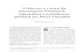 O Ateneu e o ocaso da monarquia brasileira: literatura e ... · em um contexto de crise vivida pelo Império desde o final da Guerra do Paraguai (1865-1870). A efervescência da propaganda