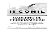 II Congresso Internacional de Letras (II CONIL)conilufma.com.br/downloads/2018/CADERNO-DE-PROGRAM... · Análise do gênero artigo de opinião “últimas palavras”, sob a perspectiva
