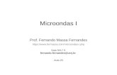 Microondas I - fermassa.com€¦ · Microondas I Exemplo 3.7 – Faça o projeto de uma linha de microfita de cobre sobre um substrato de alumina de 0,5 mm de espessura para uma impedância
