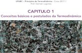 Prof. Germán Lugones€¦ · UFABC – Princípios de Termodinâmica - Curso 2017.1 Prof. Germán Lugones CAPITULO 1 Conceitos básicos e postulados da Termodinâmica Jackson Pollock