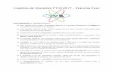 Caderno de Questões TVQ 2019 - Terceira Fasetorneiovirtualdequimica.iqm.unicamp.br/wp-content/uploads... · 2020. 9. 2. · solução de EDTA de 0,001 mol/L para titular duas amostras