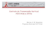 Controle da Transmissão Vertical · Controle da Transmissão Vertical HIV/Aids e Sífilis Metas para 2009 Sífilis Congênita: menos de 1 caso a cada 1000 nascidos vivos (OMS) HIV: