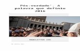 Sociologia Geral e Ciências Sociais – Arnaldo Lemos Filho · Web viewMas, antes de cunhar com tanta certeza a verdade sobre a “pós-verdade”, é preciso olhar para os fatos