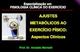 AJUSTES METABÓLICOS AO EXERCÍCIO FÍSICO: Aspectos Clínicos · 2016. 8. 26. · METABÓLICOS AO EXERCÍCIO FÍSICO: Aspectos Clínicos Especialização em FISIOLOGIA CLÍNICA DO