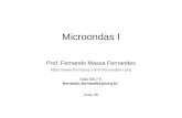 Microondas I - Fermassa · Exemplo 3.7 – Faça o projeto de uma linha de microfita de cobre sobre um substrato de alumina de 0,5 mm de espessura para uma impedância característica