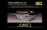 IVM-3020-G 1A€¦ · Use uma tabela com uma altura de 84 cm ou menos. Se a tabela for muito alta, a cabeça da máquina pode tornar-se desequilibrada e cair, e ferimentos graves