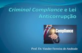 Prof. Dr. Vander Ferreira de Andrade · 2018. 2. 23. · Anticorrupção nas Licitações criar, de modo fraudulento ou irregular, pessoa jurídica para participar de licitação