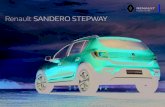 Renault SANDERO STEPWAY - Daciast · na versão EASY´R com o controle de estabilidade (ESP) e o assistente de arranque em subidas (HSA). ECONOMIA O Sandero Stepway com novo motor