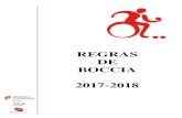 REGRAS DE BOCCIA 2017-2018 - Desporto Escolar...Básico, 2º ou 3º Ciclo ou, o Secundário de Estabelecimentos de Ensino, Público ou Privado, desde que se encontrem devidamente inscritos