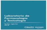 Laboratorio de Farmacología y Toxicologíaciemto.medicinaudea.co/system/comfy/cms/files/files/000/... · 2018. 2. 2. · Organofosforados y Carbamatos Placa Básica Piretrinas Paraquat