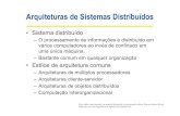 Arquiteturas de Sistemas Distribuídosronaldooliveira/PDS-2019-2/Aula14... · 2018. 8. 13. · Arquiteturas de Sistemas Distribuídos •Sistema distribuído –O processamento de